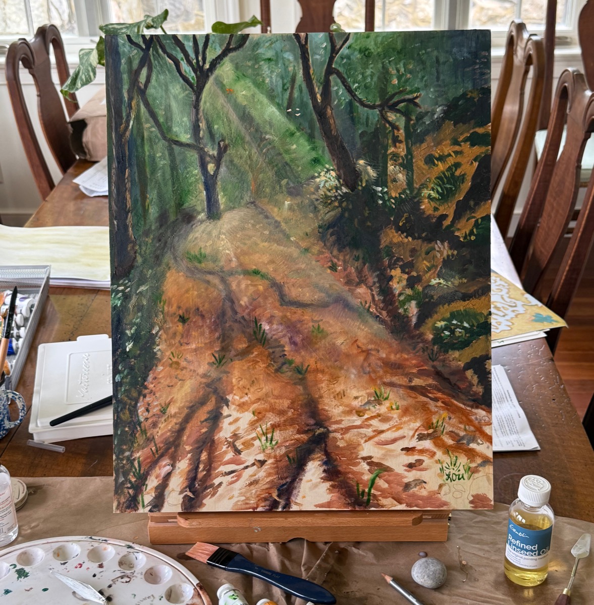 the forest path